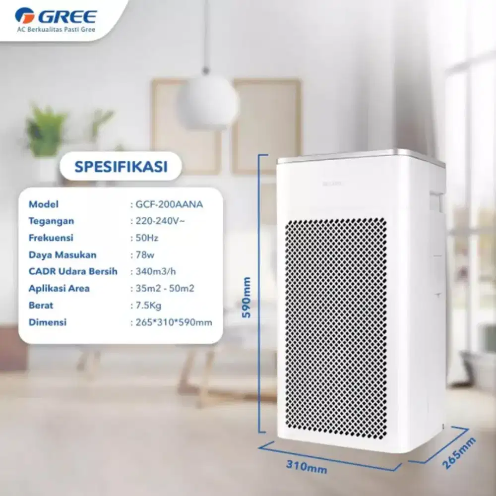 Air Purifier Gree Pembersih Udara GCF-200AANA