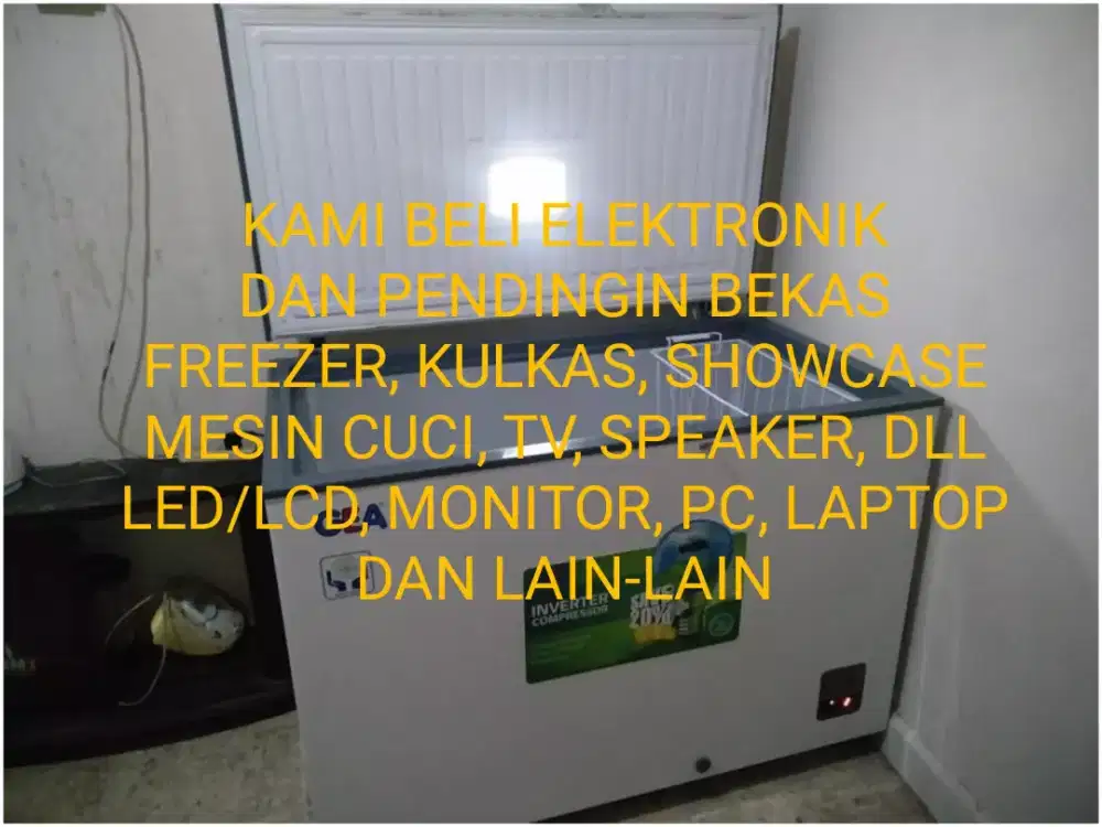 Kami Beli terus Kulkas bekasnya freezer, showcase dan lainnya