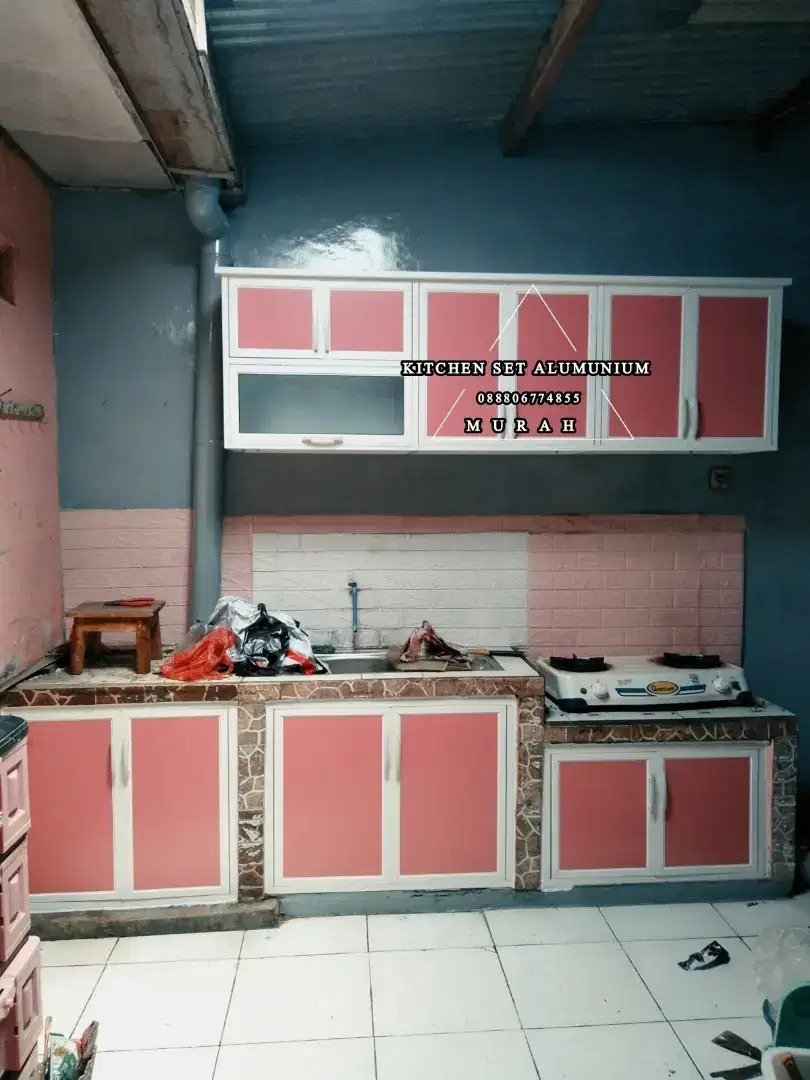 Kitchen set alumunium langsung Pengrajin murah
