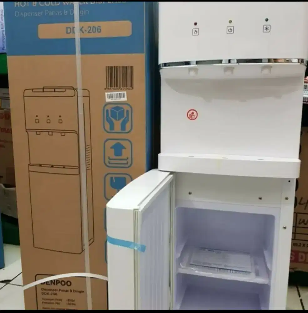 Dispenser Denpoo Galon Atas DDK-206 Kompresor