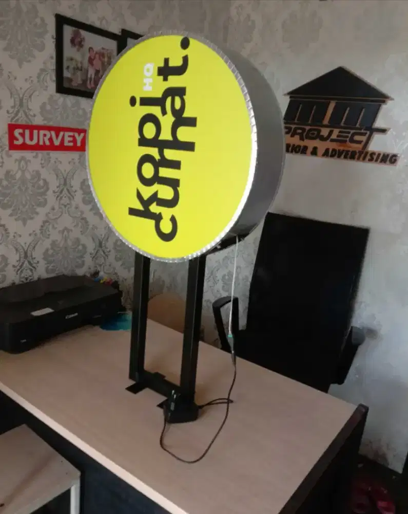 Neon box neonbox plang nama toko