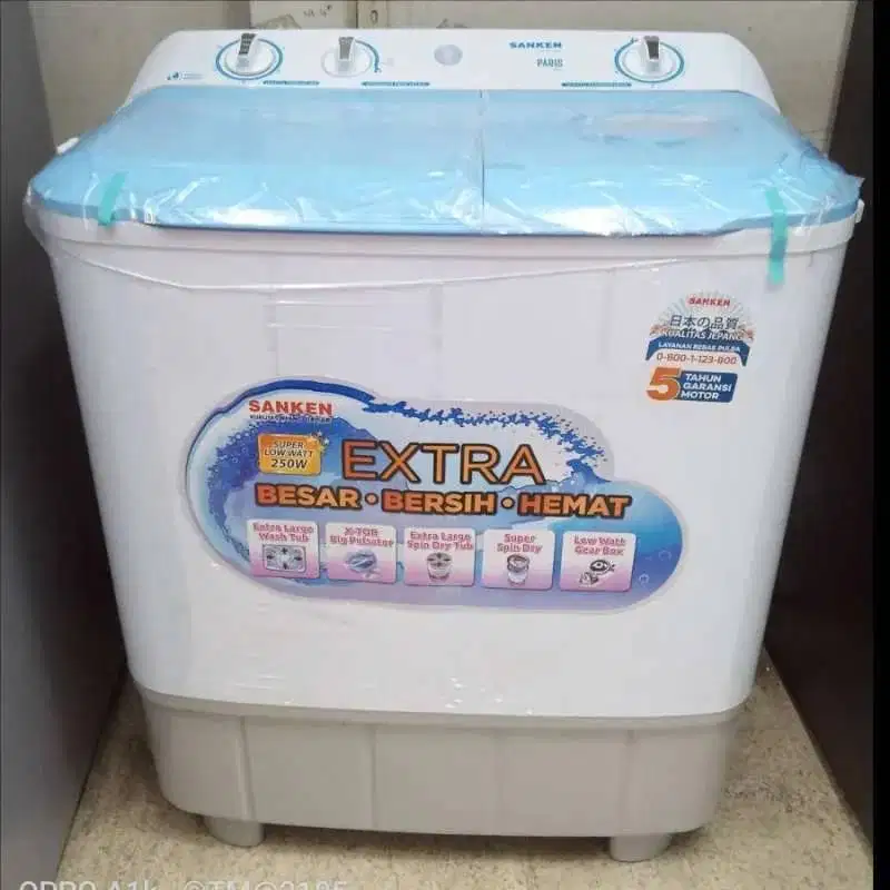Mesin cuci Sanken 9 Kg TW-9110BU