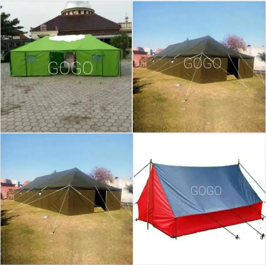 Tenda camping pramuka komando 4x6 dinir