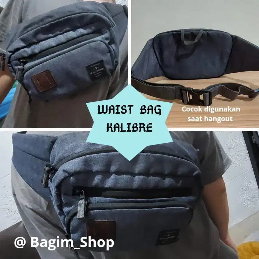 Tas Pria Waist Bag Kalibre