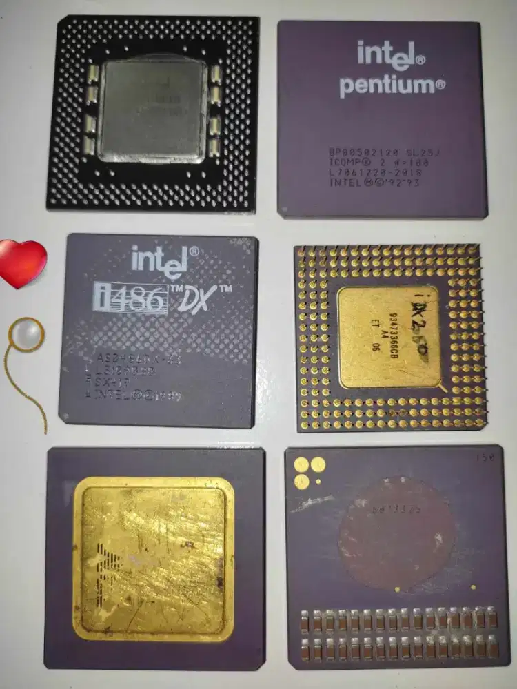 Prosessor intel 486 Pentium 1 IBM  MMX dll