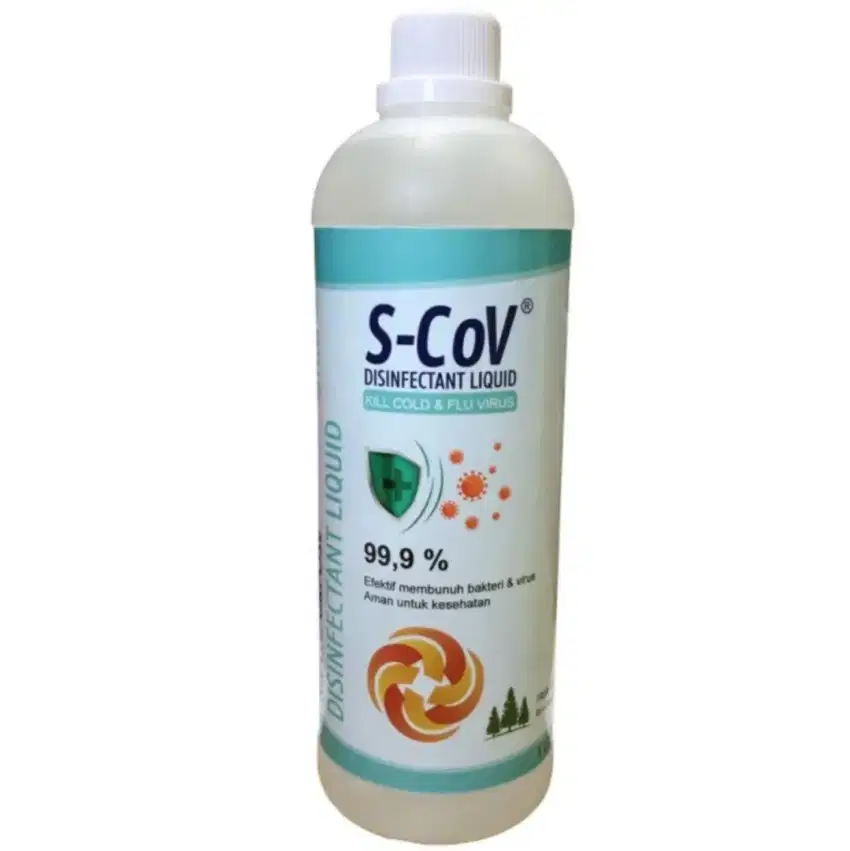 HARGA PROMO S-Cov Disinfectant Liquid 1 Liter Cairan Fogging