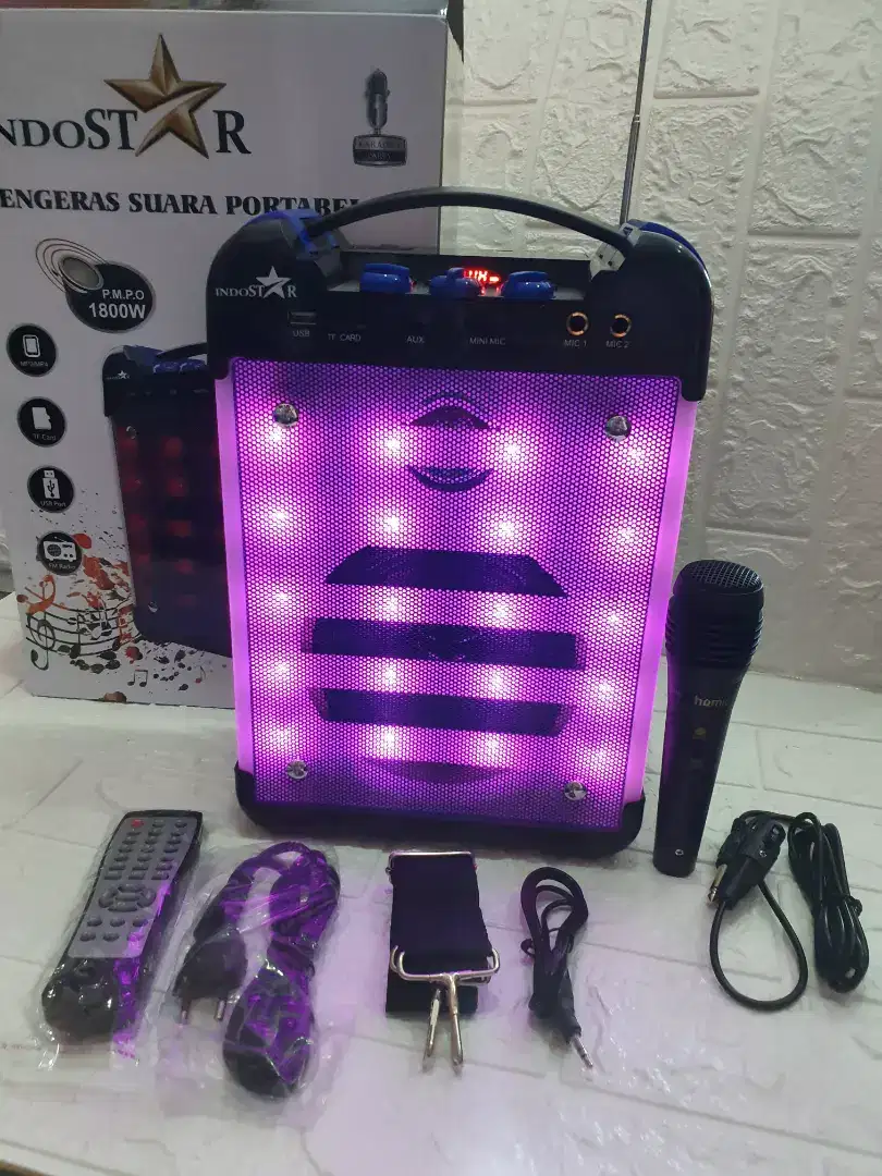 Speaker Bluetooth Karaoke Portable New