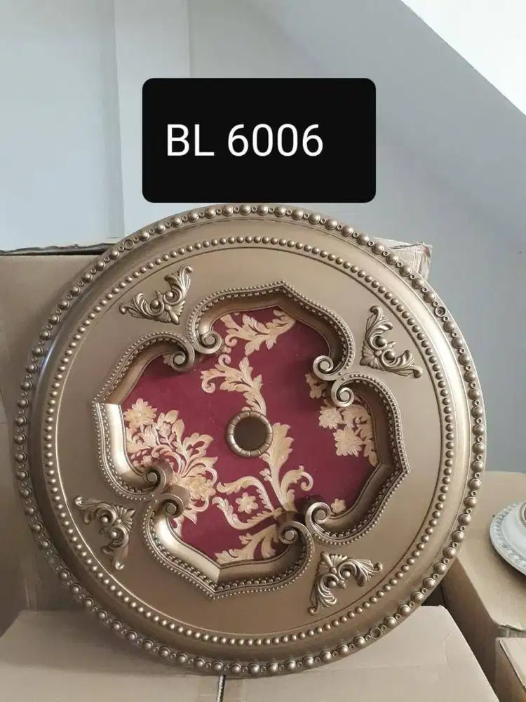 ORNAMEN LAMPU PLAFON PVC GYPSUM KALSIBOARD TRIPLEK 60X60CM