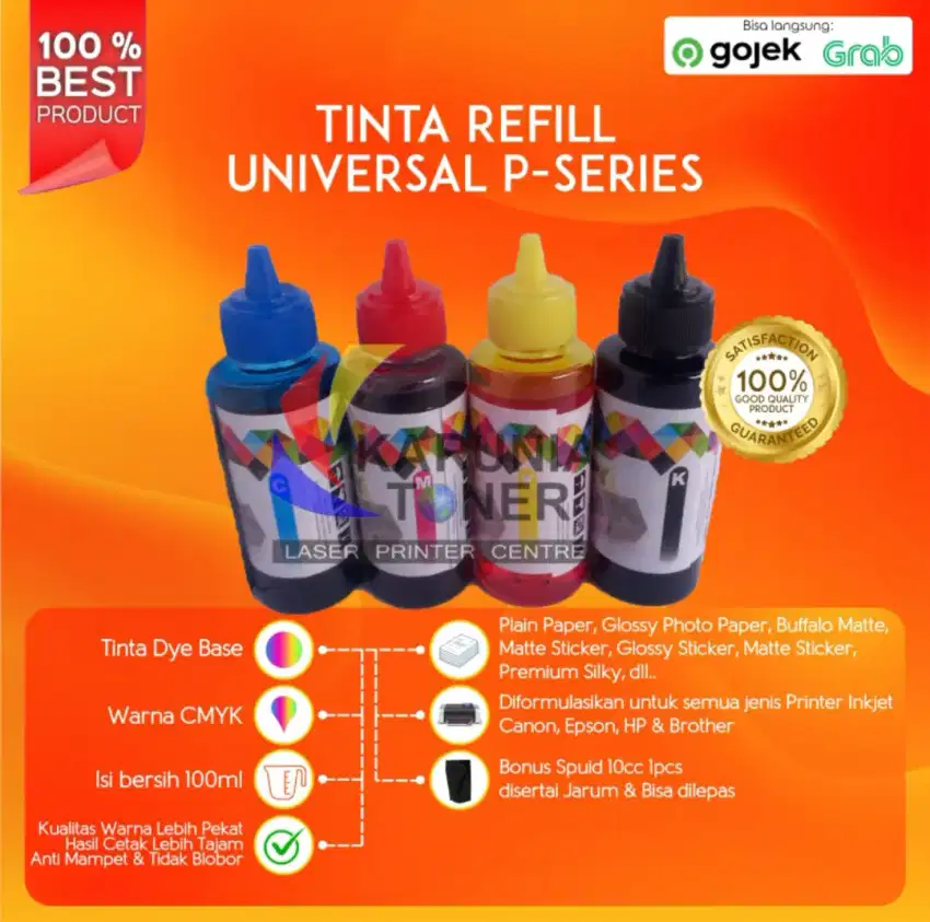 Tinta DYE Korea CANON 100ml Pixma MG2570 MG2570S MX497 CL746