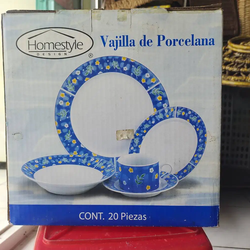 Homestyle Design Porcelain Tableware Set 4 pairs of 5 kinds each,20Pcs