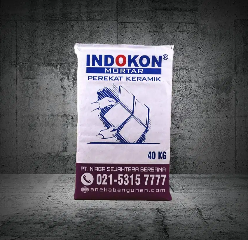 Mortar Perekat Keramik Dinding INDOKON - TILE ADHESIVE INDOKON