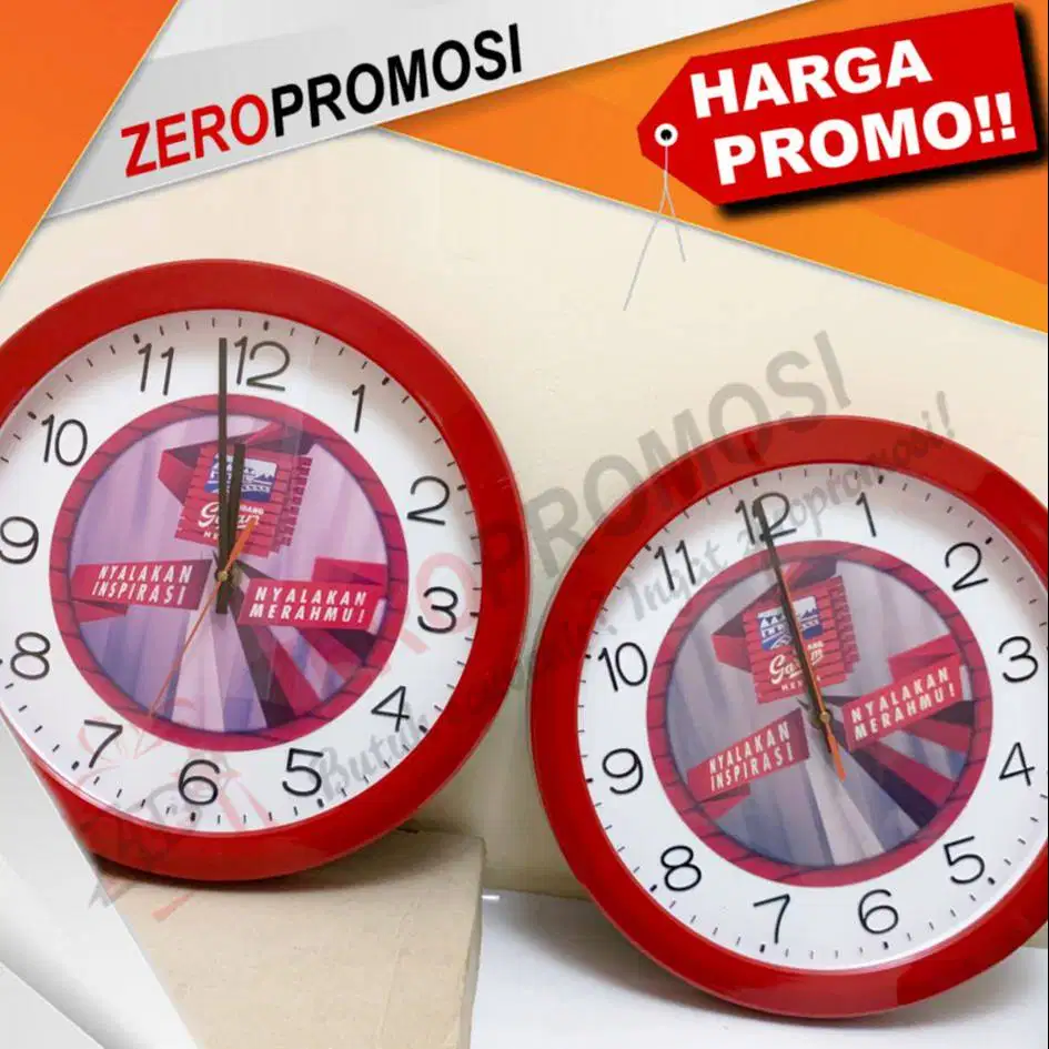Jam Dinding 3219 A Mewah Diameter 32cm Custom Logo - Jam Dinding Angk