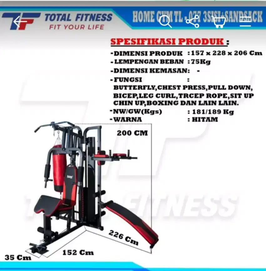 HOME GYM SAMSAK 3 SISI