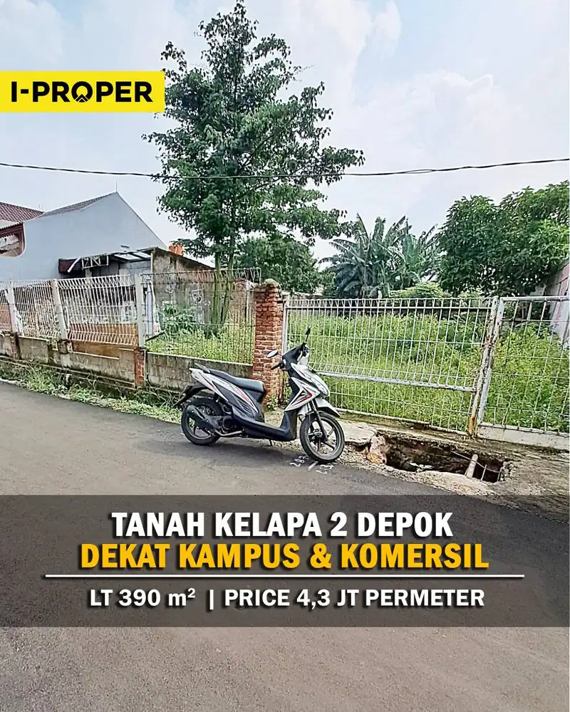 Dijual Tanah Kavling Di Kelapa Dua Depok Dekat Kampus Gunadarma - Tanah