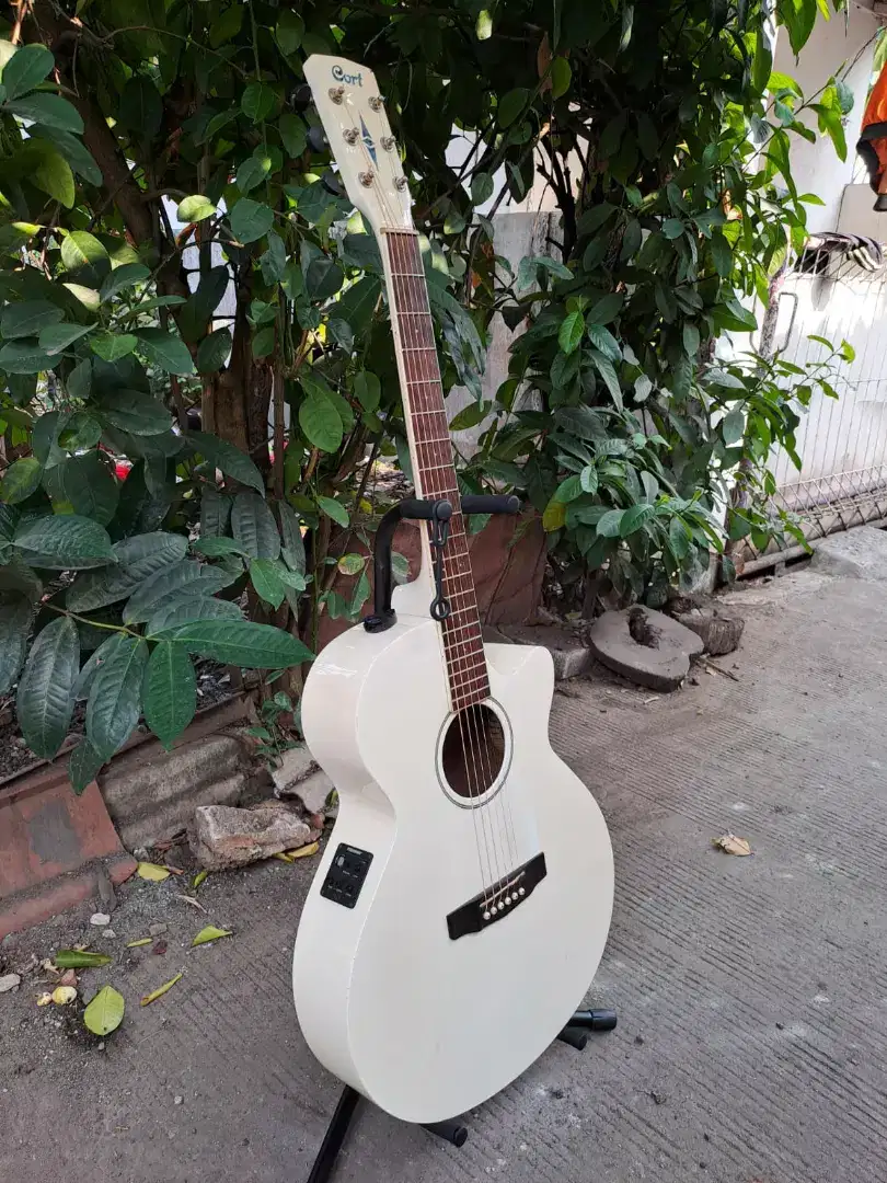 Gitar Top Solid Akustik Elektrik Cort SFX 1F AW Original