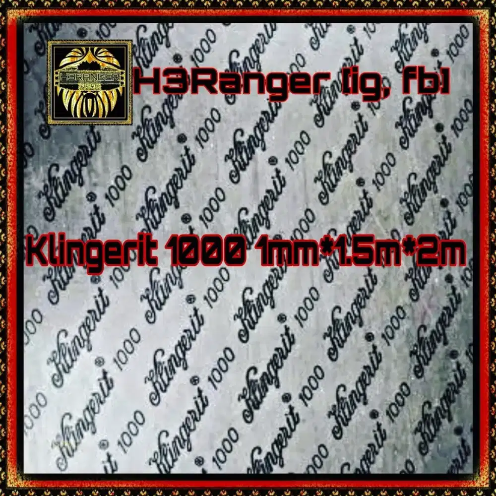 Packing Gasket KLINGERIT 1000 1mm x 1.5m x 2m High Quality Import