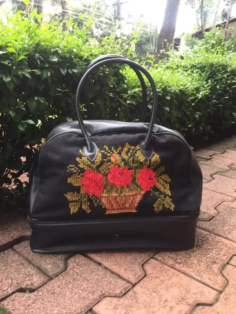 Tas travel vintage sulam kristik