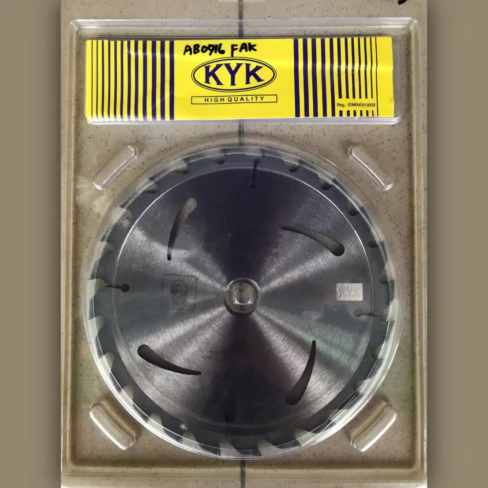 KYK TCT Saw Blade for Wood 7 inch 160x1,6x24Tx20mm Pisau potong kayu
