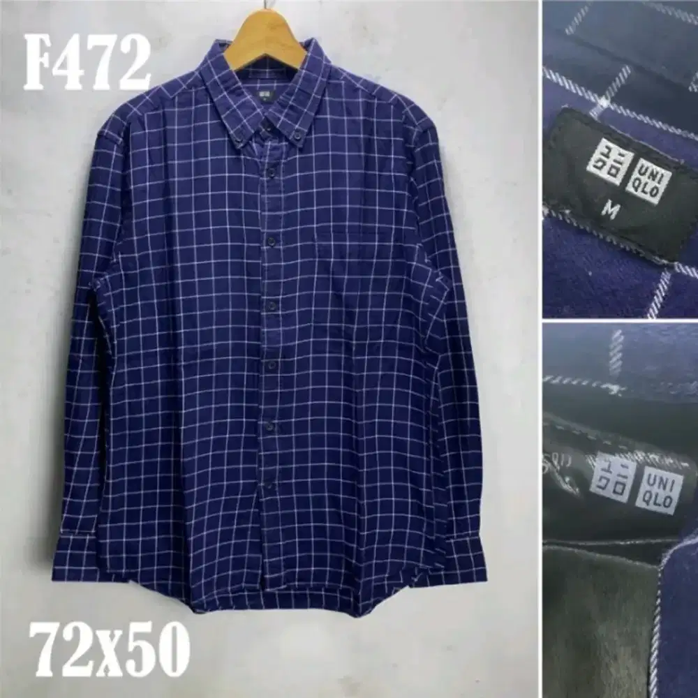 Kemeja Flanel Flannel Uniqlo Size M Hrg 120rb Nett