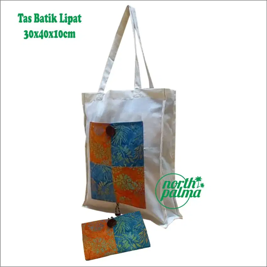 TAS TOTE BAG GOODIE BAG BATIK LIPAT SOUVENIR SEMINAR ETNIK ELEGAN