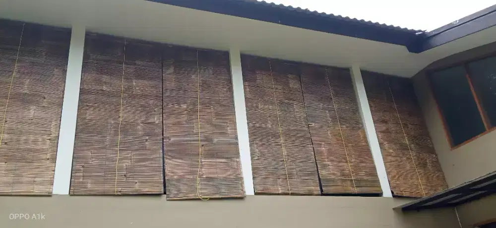 tirai atau krey bambu cantik dan menarik