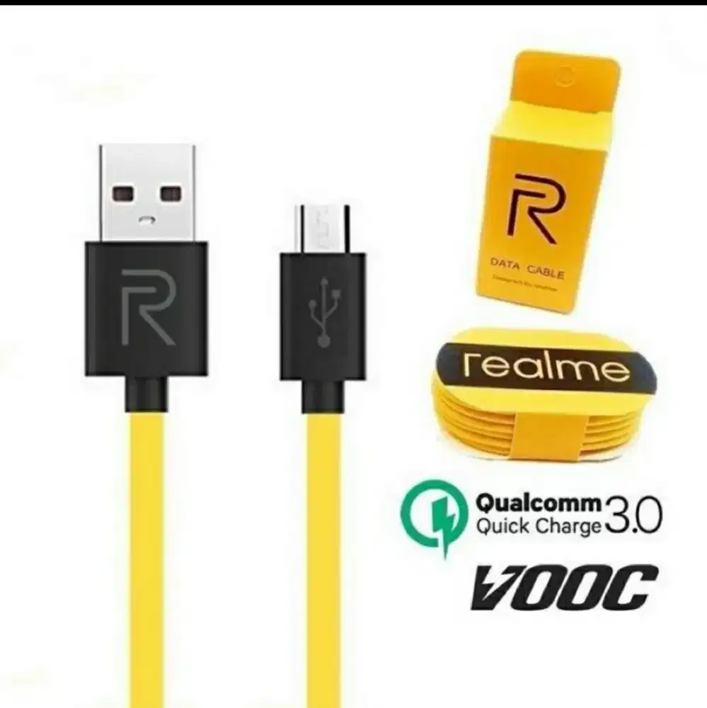 Kabel Charger/Data MICRO USB Realme Fast Charging 2.4A/QC3.0 Packing !