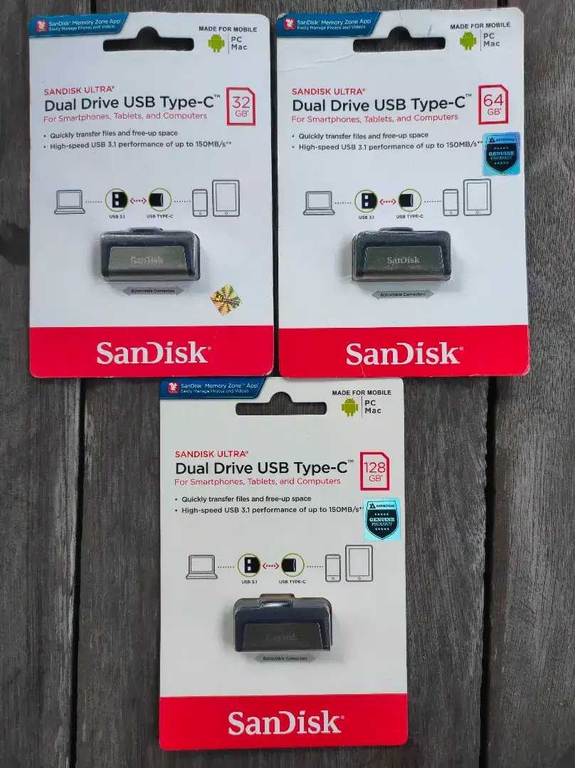 Sandisk Ultra, Flashdisk + OTG type-c.