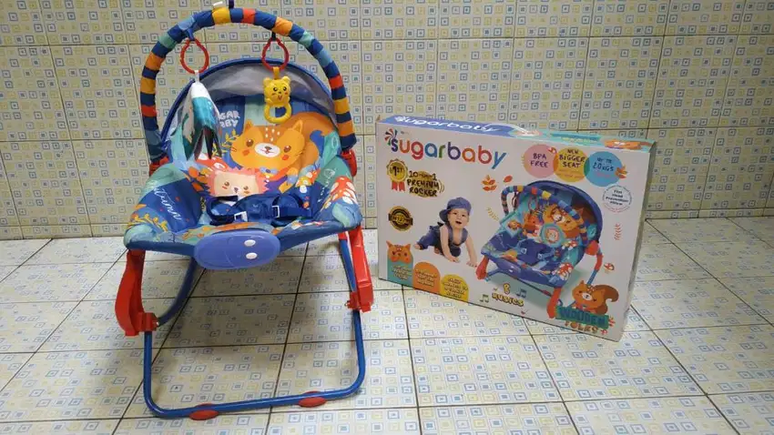 Bouncer Bayi Sugar Baby Wooden Folks Premium 10 in 1