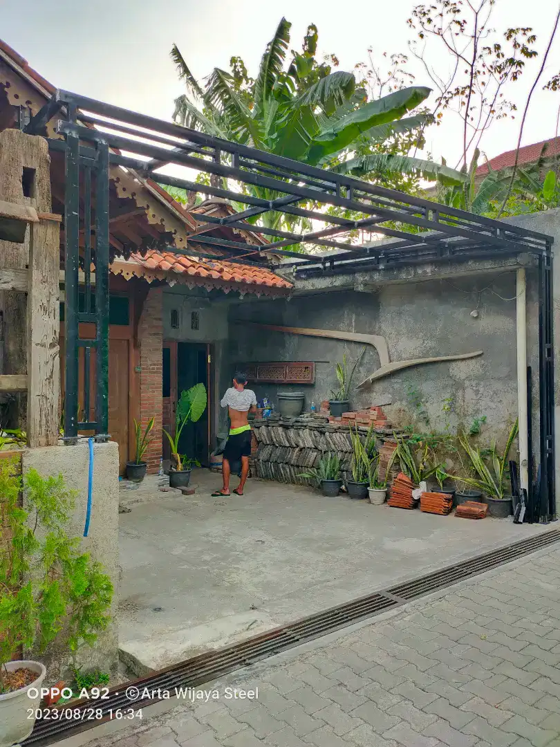 Kanopi kremona rangka 4x6