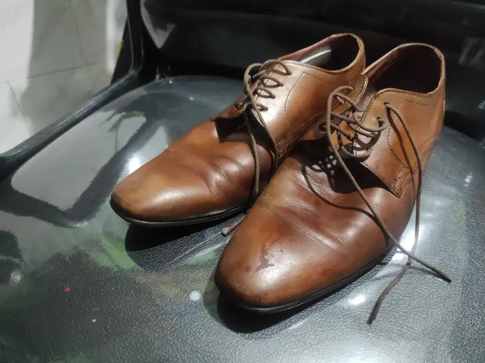 Sepatu kulit asli brand next import size 43