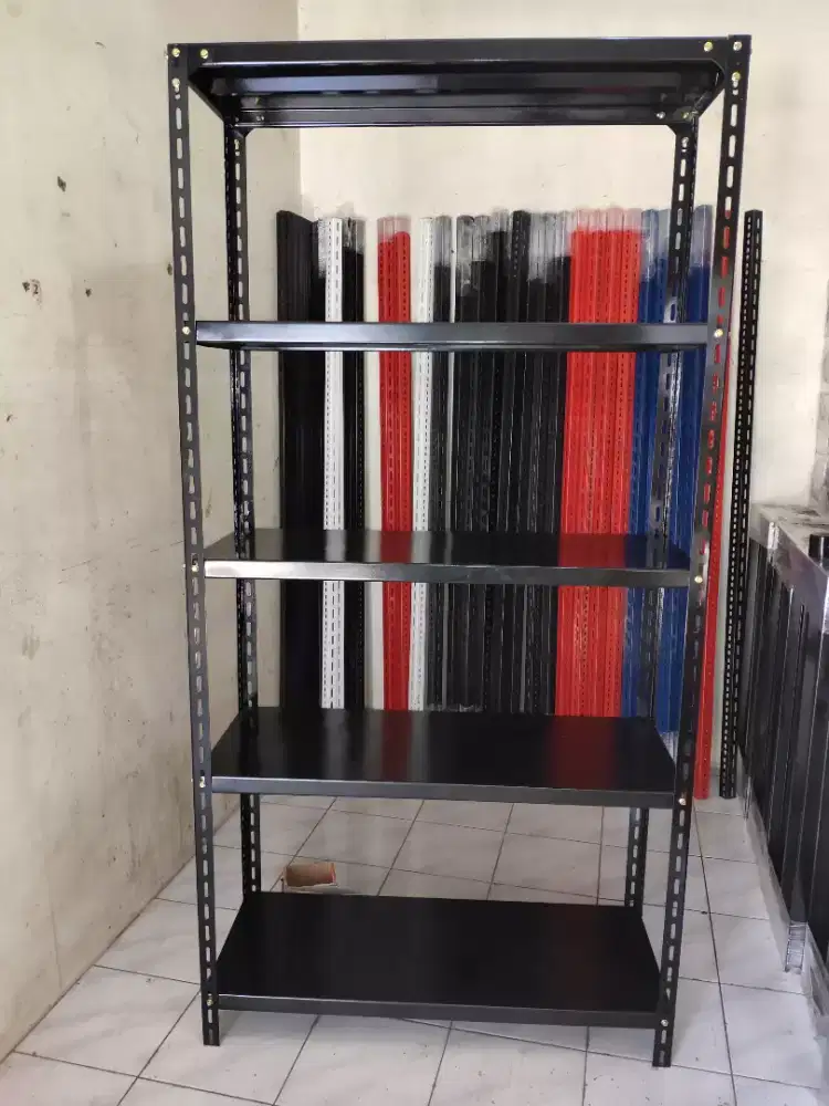 rak besi warna hitam mantap bisa cod di tempat