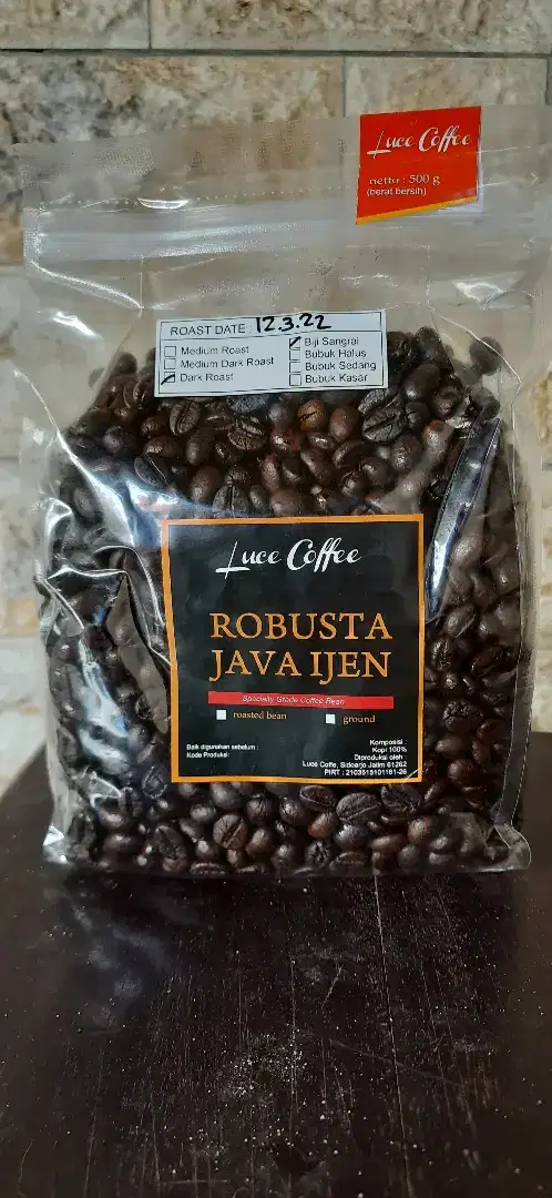 Biji Kopi Robusta Java Ijen 500 gr