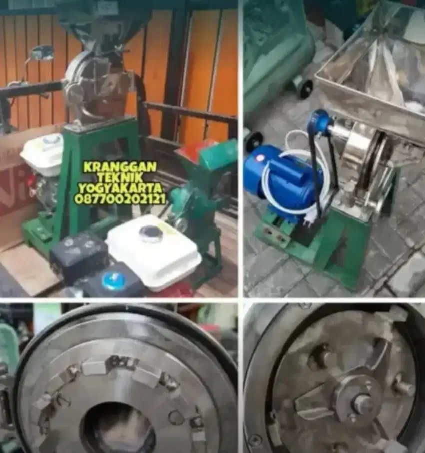 (KRANGGAN TEKNIK)set ffc 15 stainless pake penggerak mesin penepung