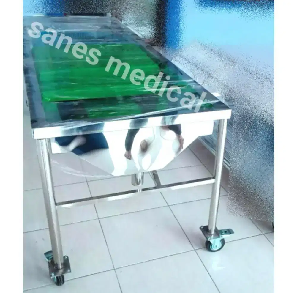BARU Bak Mandi Mayat SSM Keranda Jenazah Stainless Steel Kurung Batang
