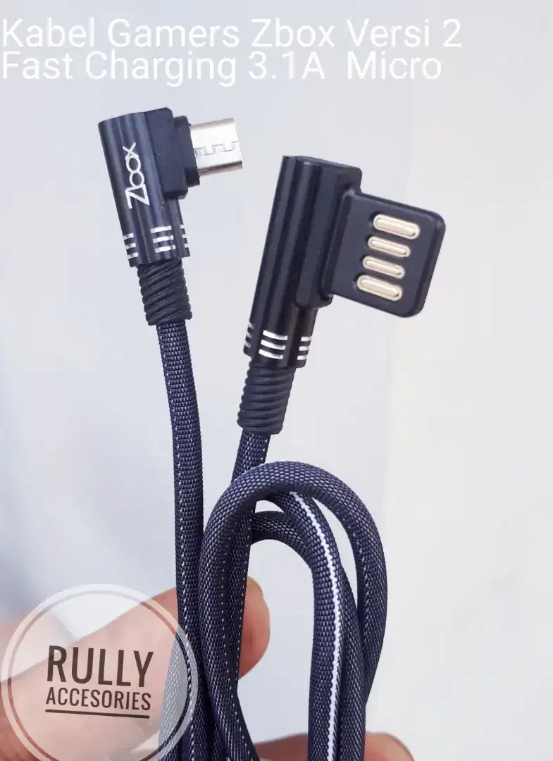 Kabel data Gaming Zbox Original Micro Type C iPhone 3.1A