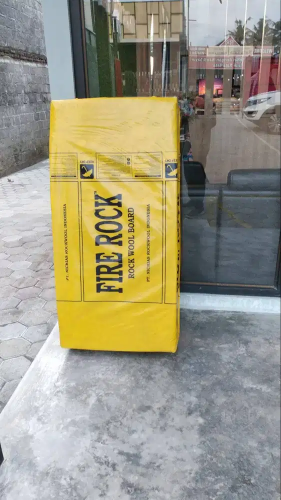 Rockwool peredam suara density 60 80 100kg/m3 ready stock banyak
