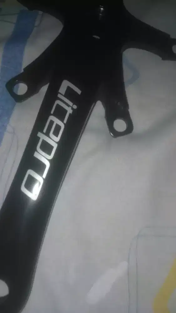 Crank arm merek merk litepro sepeda gowes bicycle wrn htm colour black