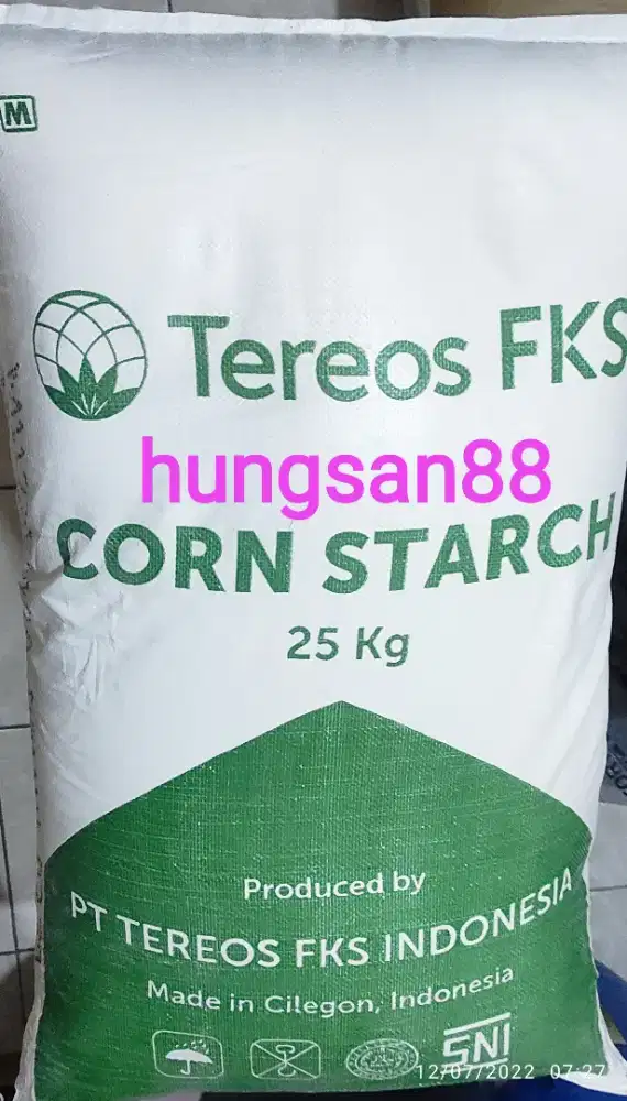 Corn Starch Tereos per sak 25 kg, Tepung Maizena / tepung jagung.