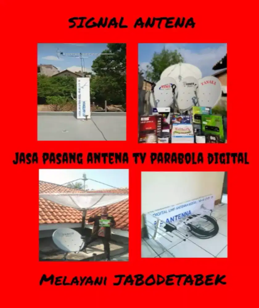 Jasa pasang antena tv dan parabola