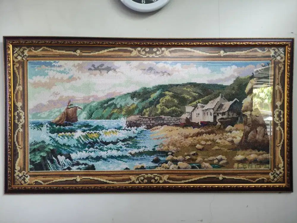 Kristik Antik Gambar pemandangan pantai