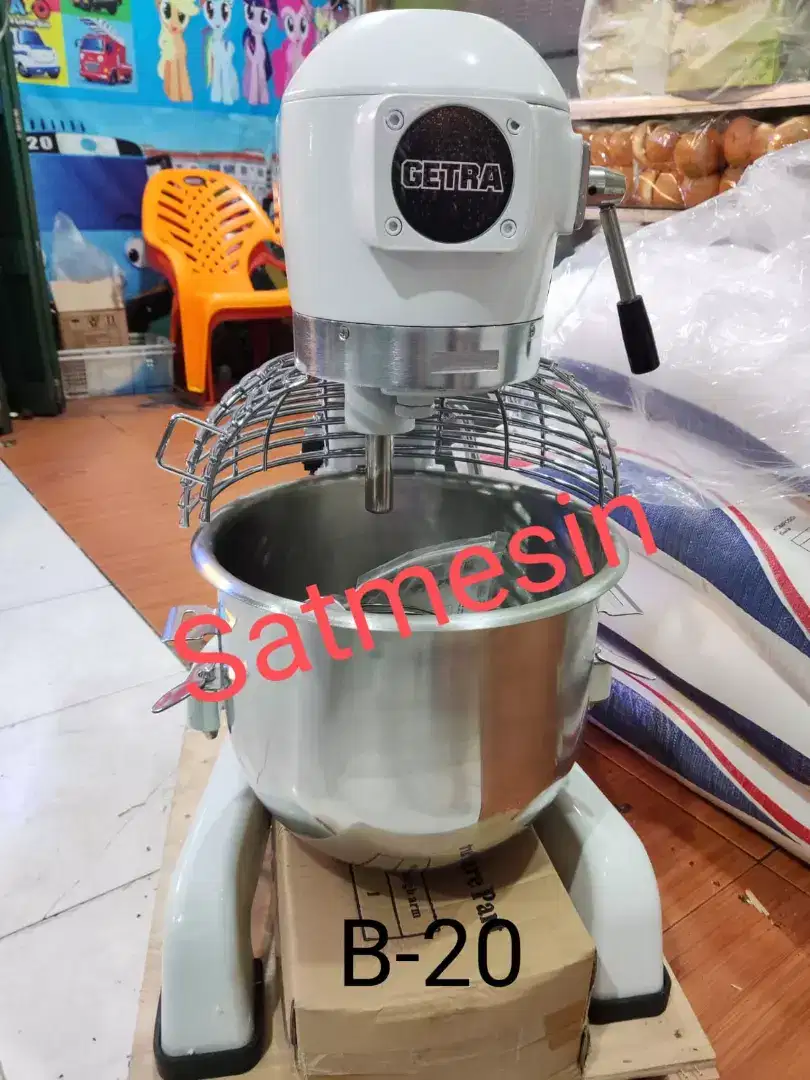 Mixer planetary B-20 / pengaduk 20 liter adonan roti, kue dll getra
