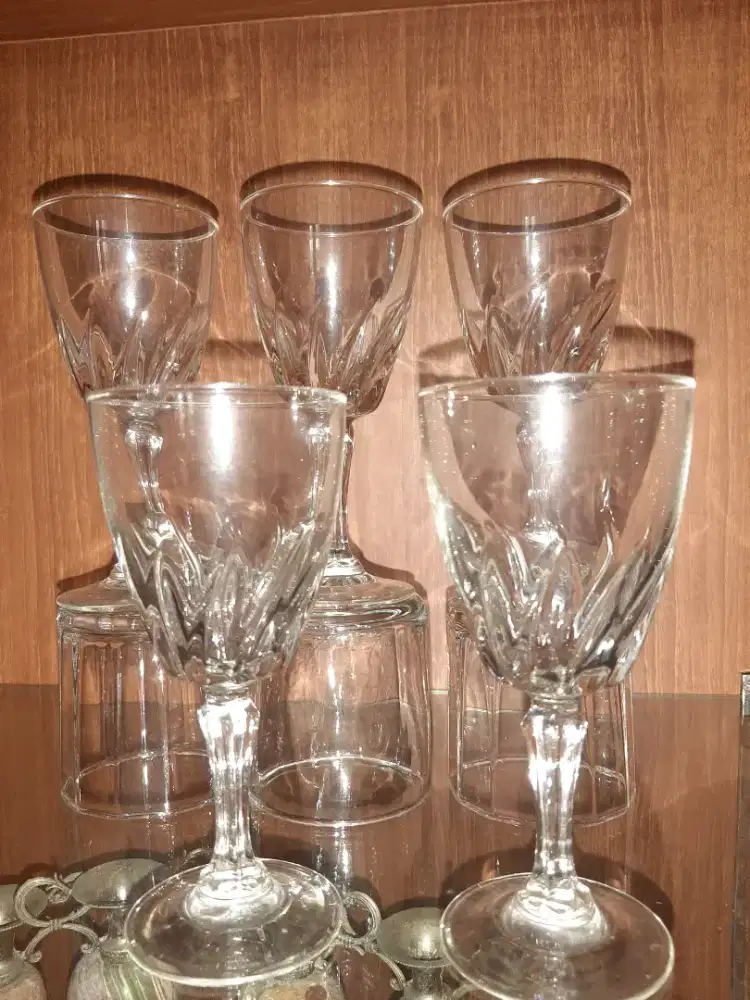 Gelas kristal ada 5 pcs