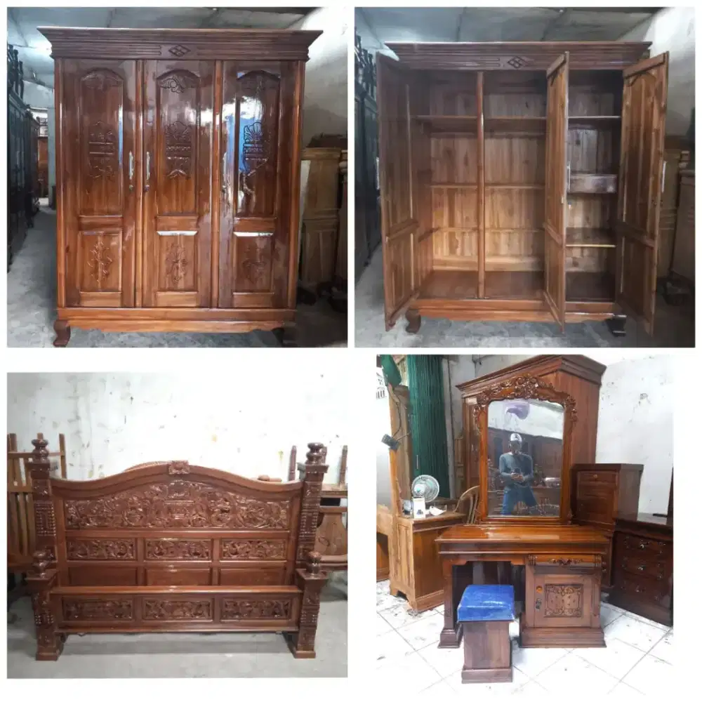 Lemari,tempat tidur sama meja rias