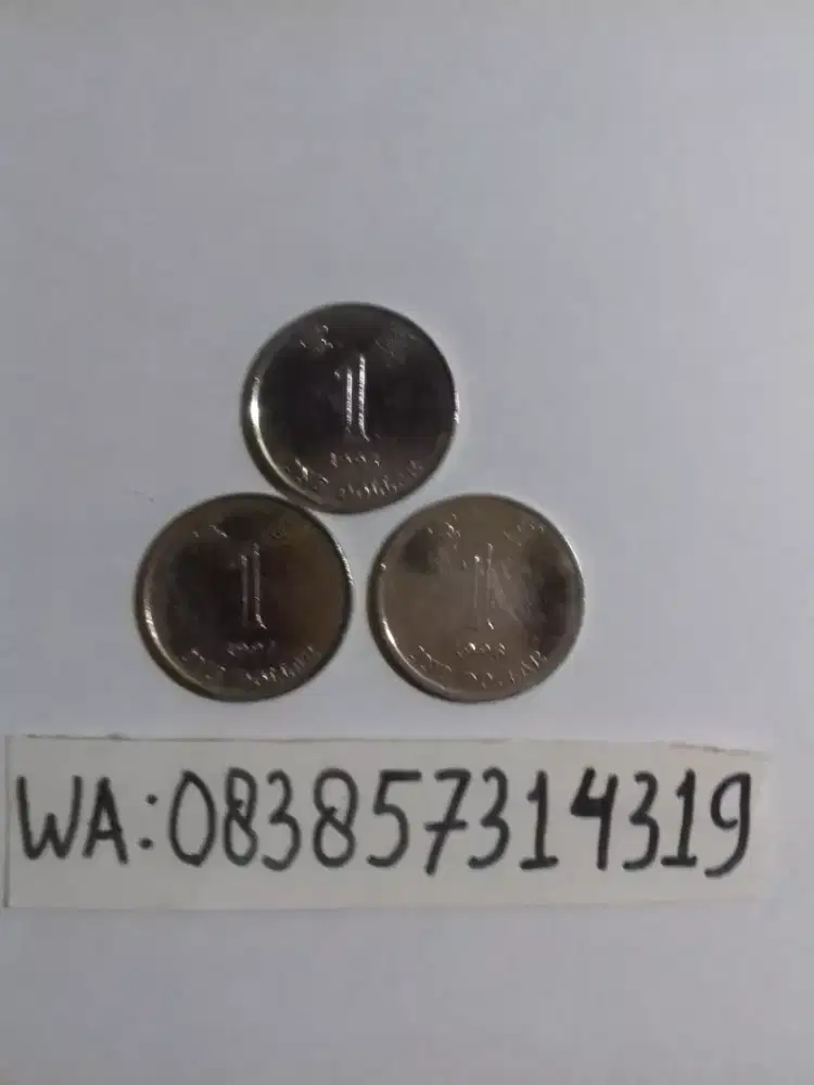Uang Koin 1 Dollar Hongkong