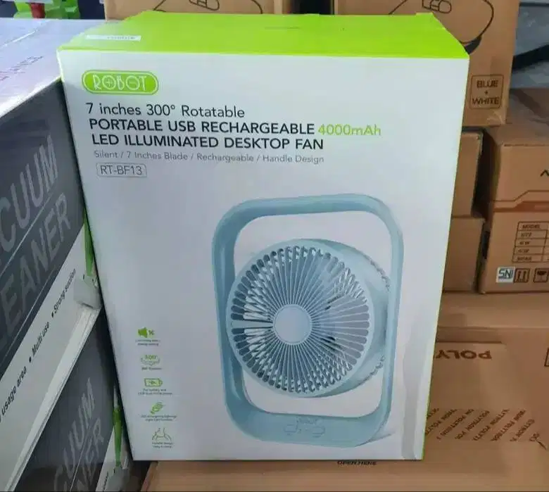 Kipas Angin Robot Portable Usb Rt-BF13 Fan 7 inc