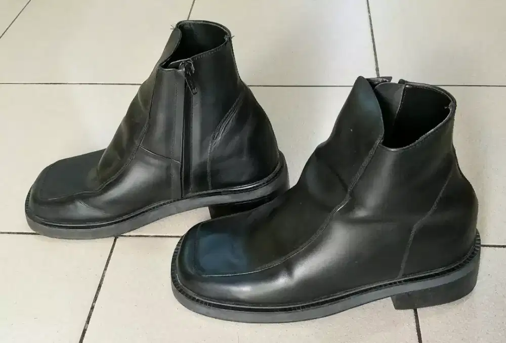 Sepatu Kulit Asli Original Pria tinggi 9 cm buat menikah merid kantor