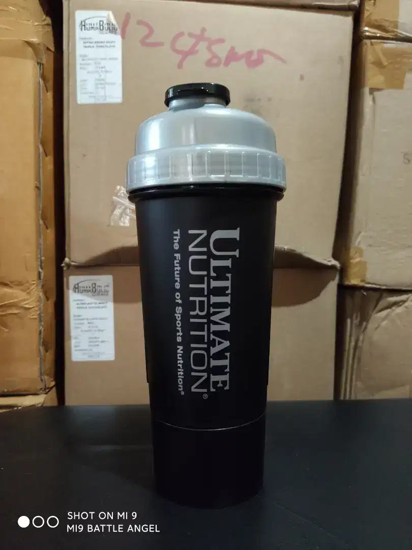 Shaker Botol Minum Ultimate Typhoon Bottle V2 2in1 Tebal dan Kuat