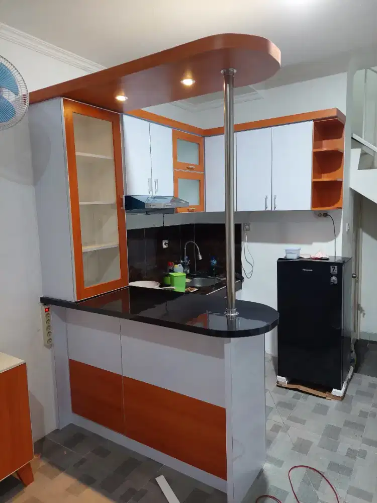 Kitchen set plus Minibar minimalis hpl