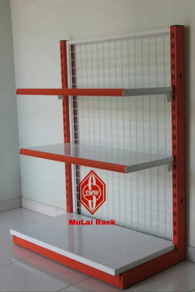 Rak Murah Gondola Single Premier T.120x L.45x P.90cm - 3susun