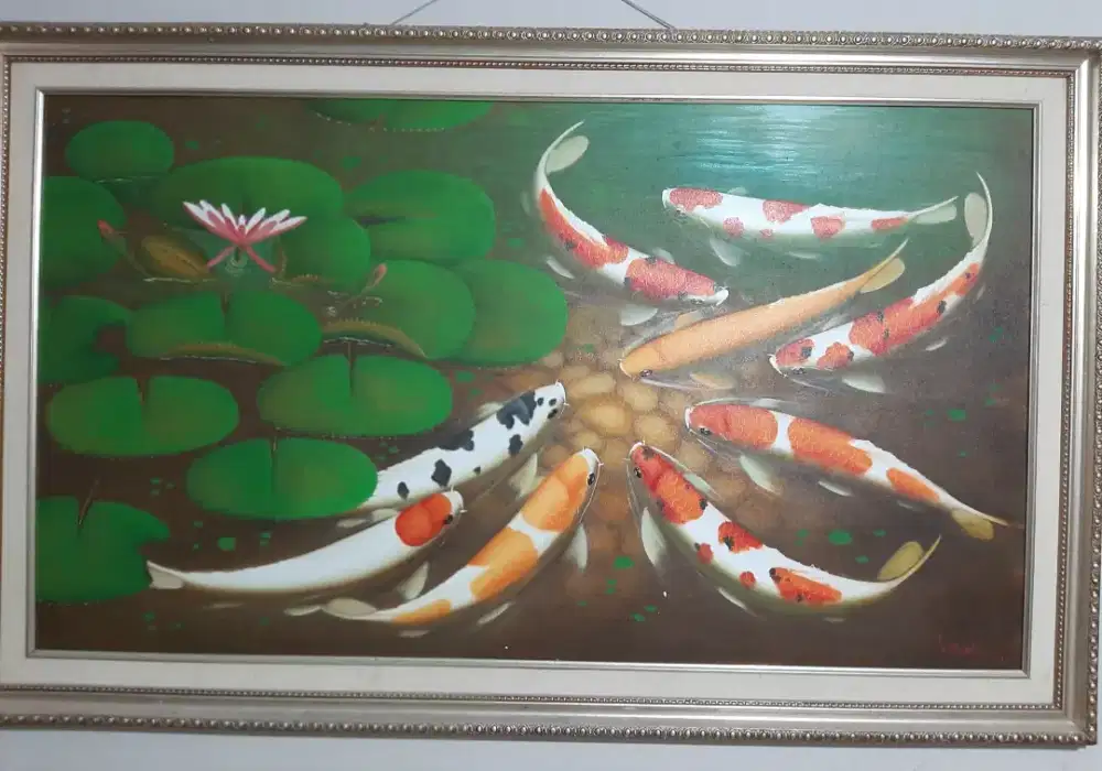 Lukisan 9 ikan Koi (Hokyy).